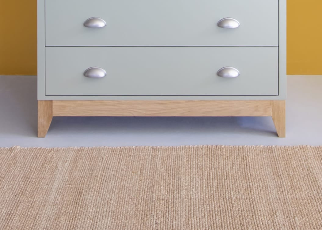 Oak footpiece - leg for Taurus wardrobe - The Room