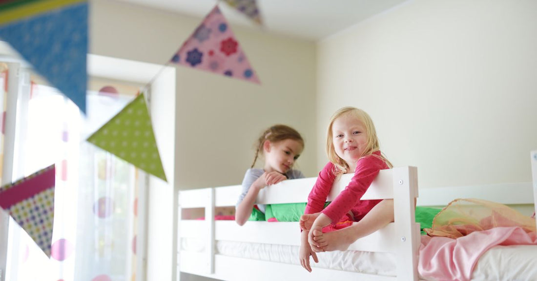 kids on a bunk bed